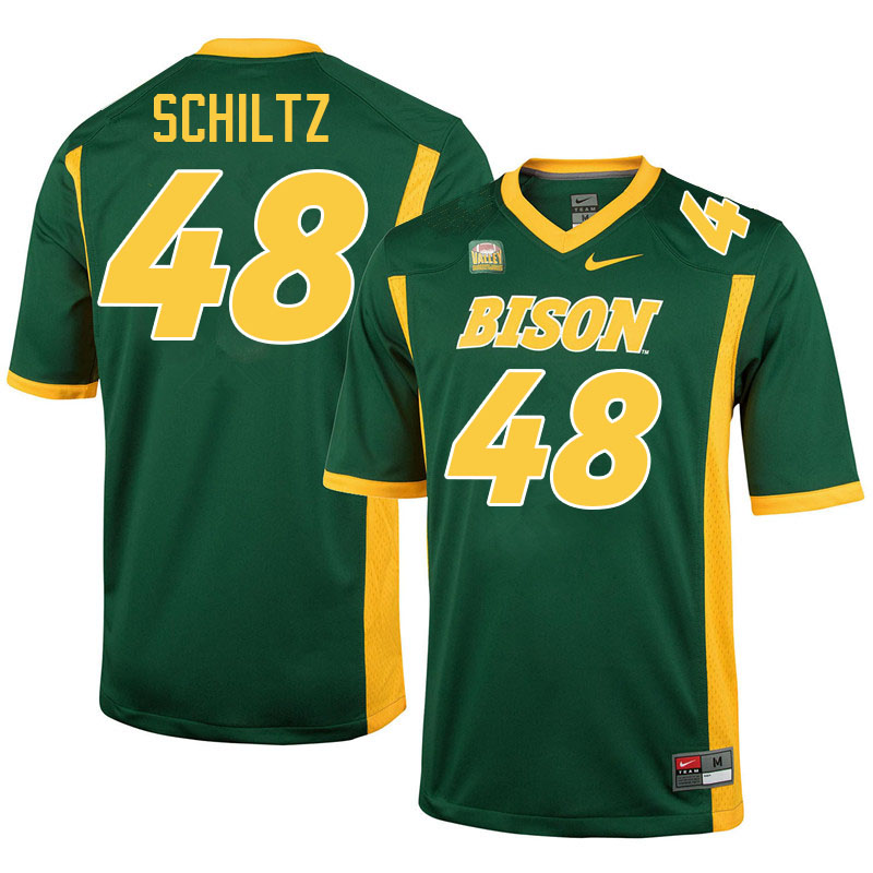 North Dakota State Bison #48 Blake Schiltz College Football Jerseys Stitched-Green